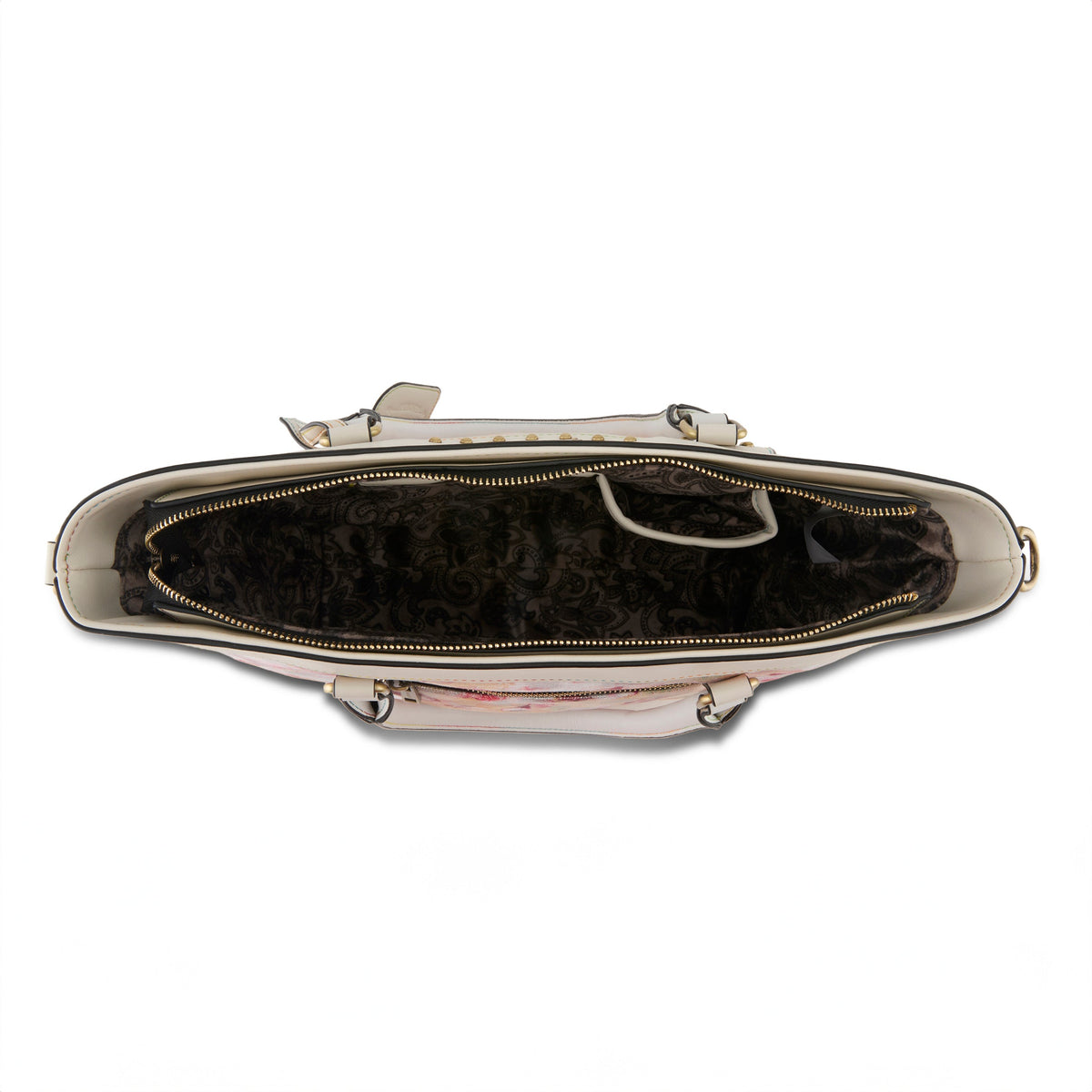 L'ARTISTE HB-STUDDED HANDBAG – Three-Quarter View