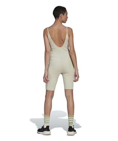 adidas Women's Studio Lounge Rib Jumpsuit - BOTANIC GREEN MEL