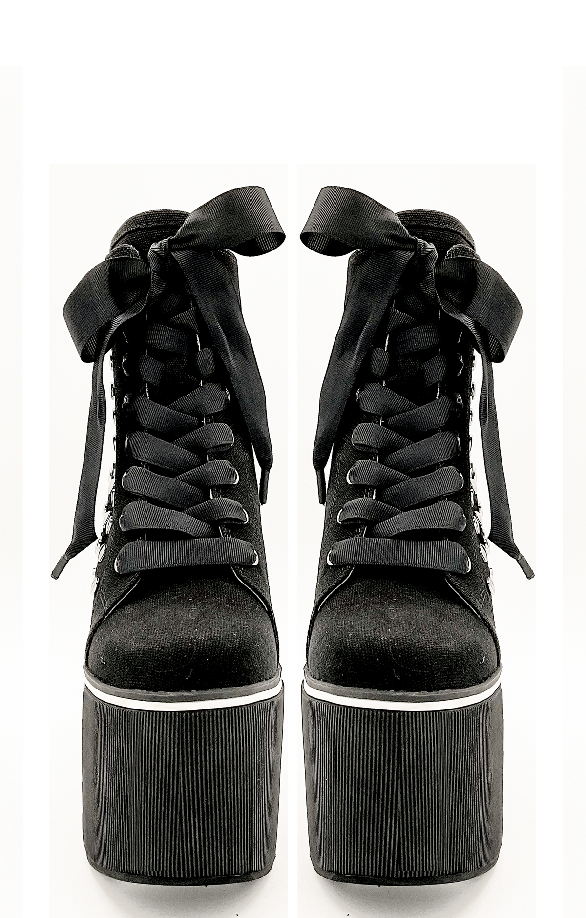 Charla Tedrick  Heartcore Platform Sneaker - Black – front view