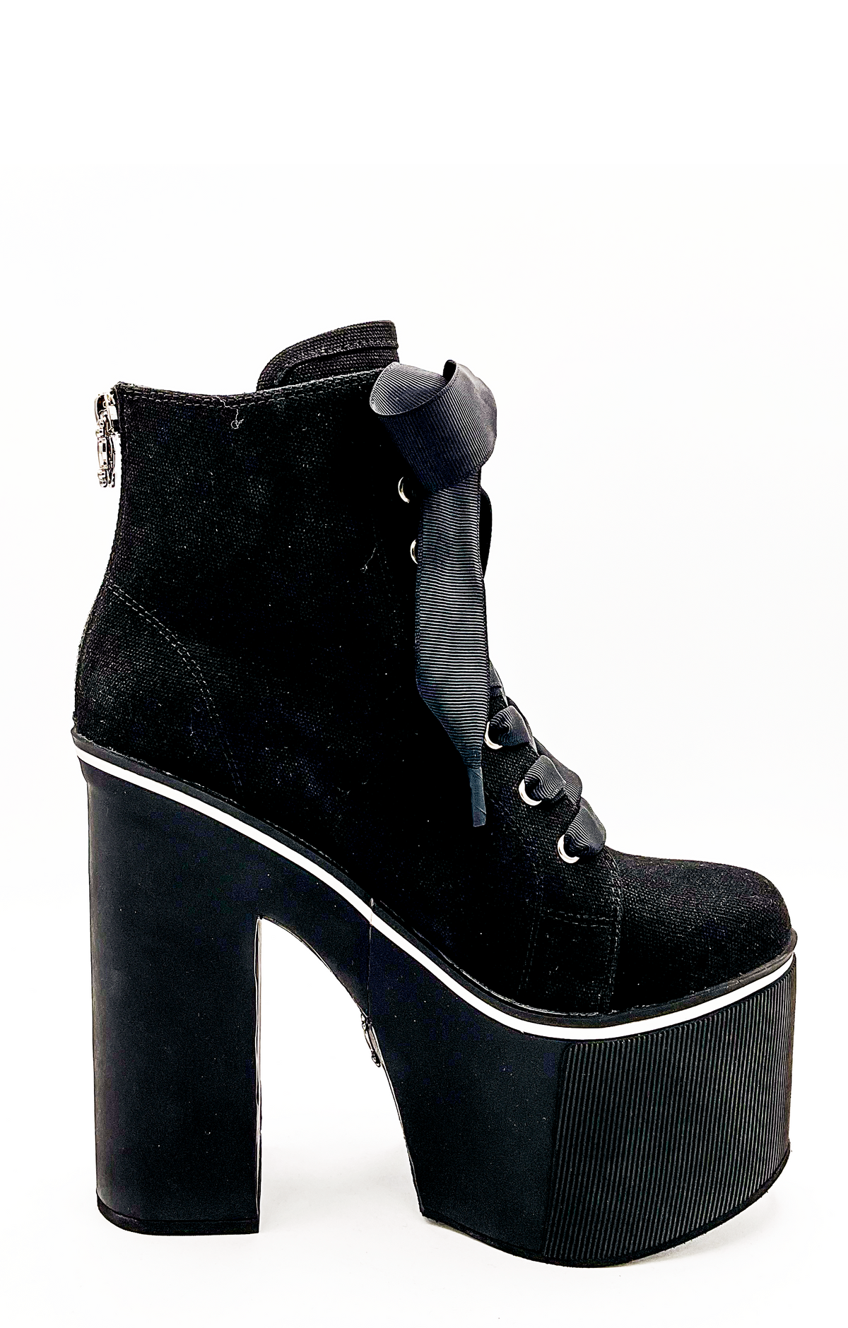Charla Tedrick  Heartcore Platform Sneaker - Black – side view