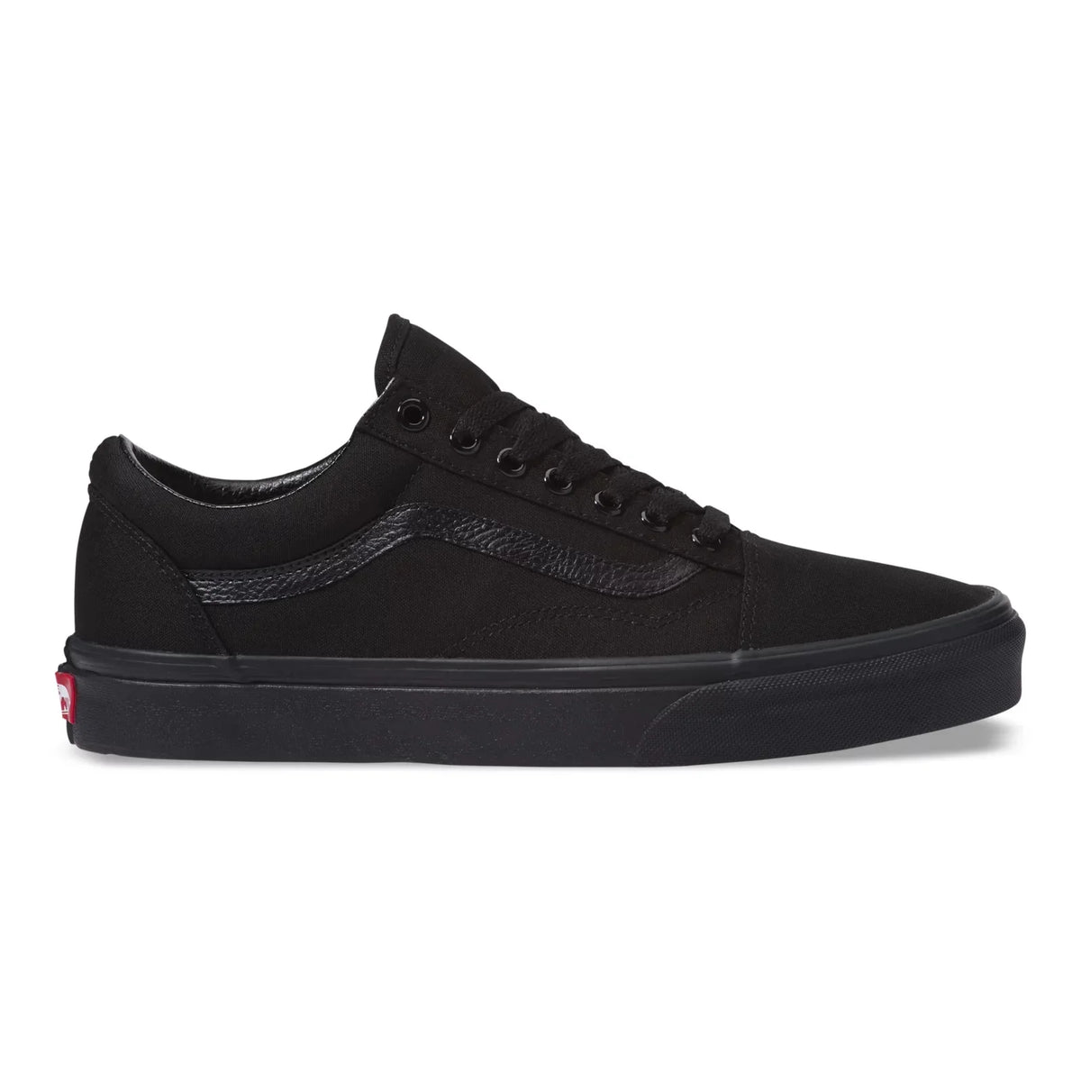 Vans Old Skool Men's Sneakers — Black/Black Suede Low-Top (D3HBKA)