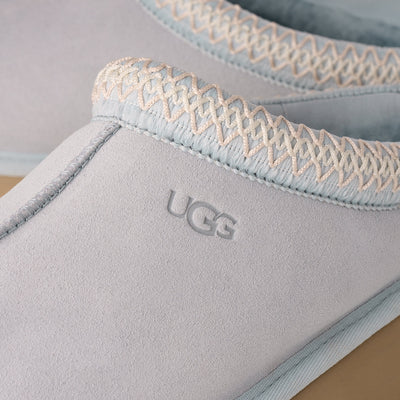 UGG Tazz II Womens Platform Slippers — Sky Blue Suede