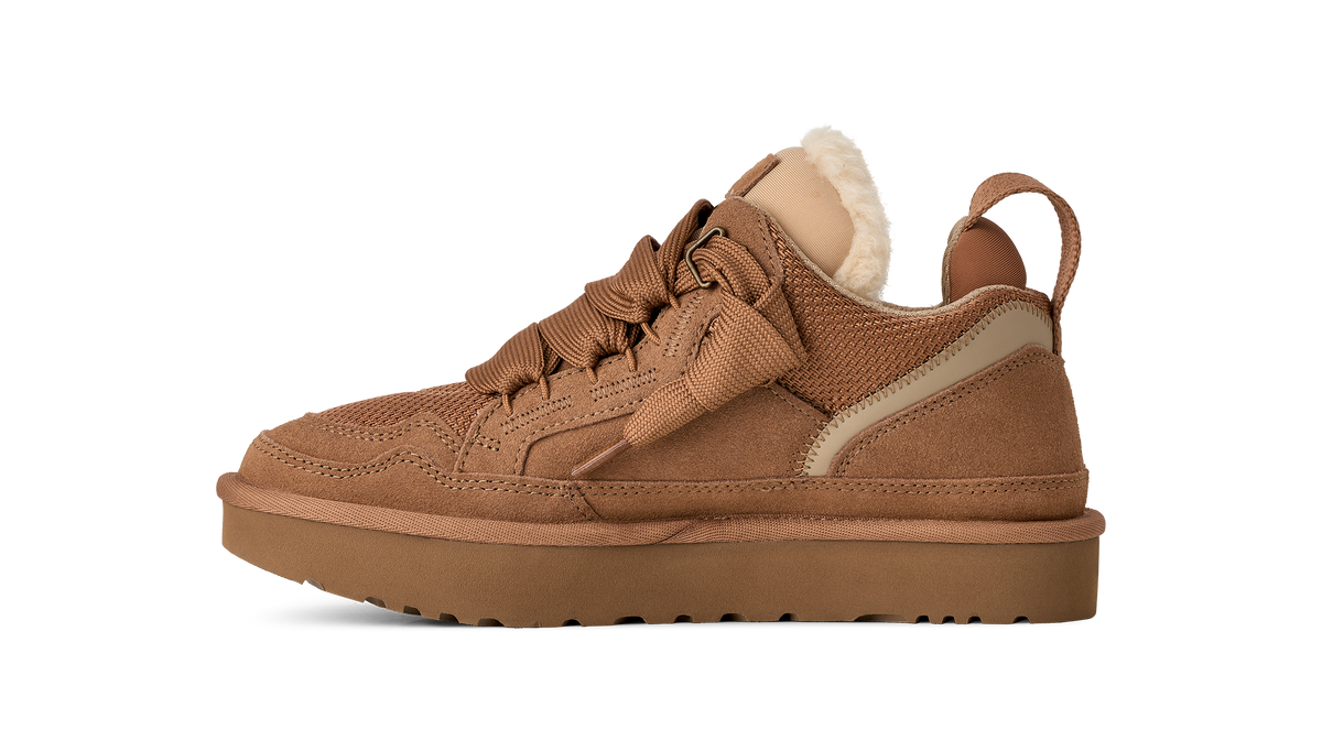 UGG Lowmel Womens Sneakers — Chestnut Suede Low-Top