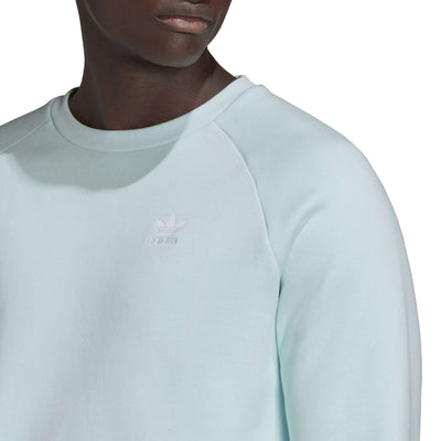 adidas Originals Men's Adicolor Essentials Trefoil Crewneck Sweatshirt - Almost Blue