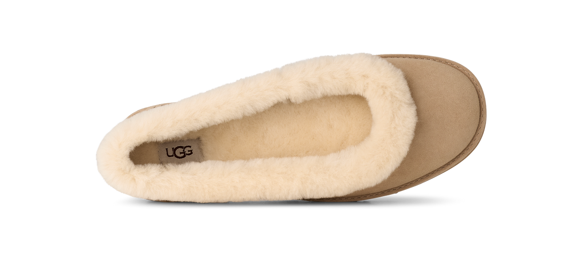 UGG Zora Ballet Womens Flats — Sand Suede