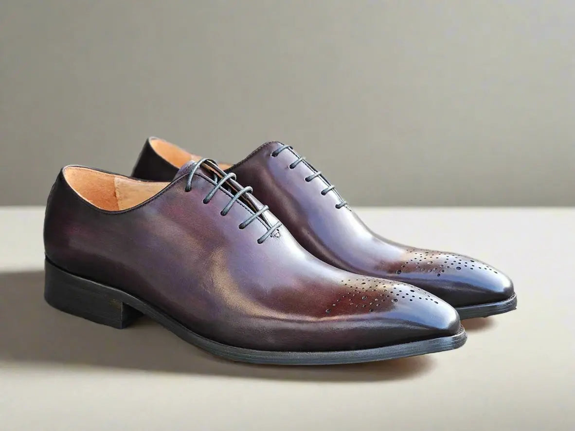 Carrucci Shoes Wholecut Calf Oxford Men's Leather KS503 36 side view