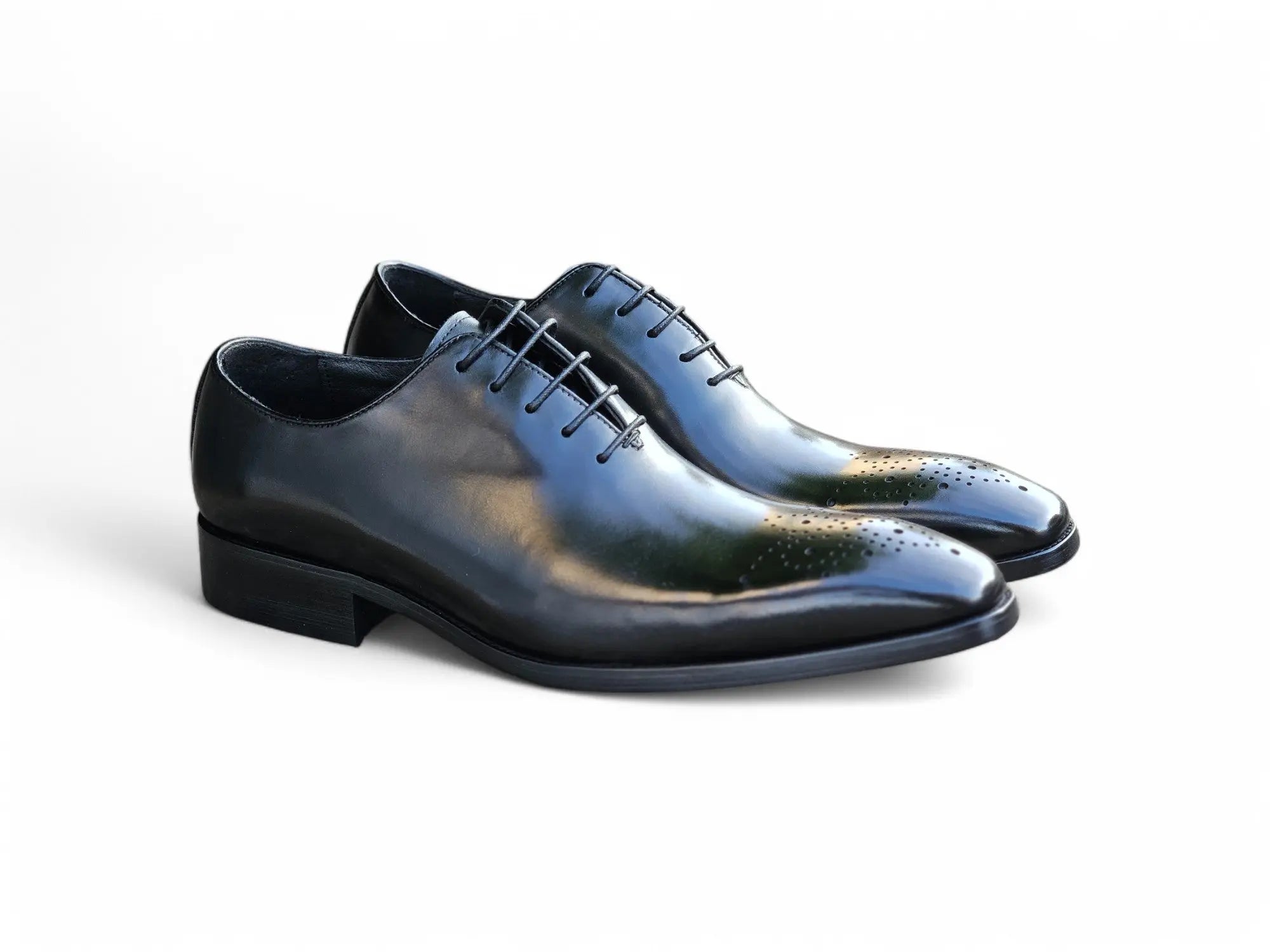 Carrucci Shoes Wholecut Calf Oxford Men's Leather KS503 36 back view