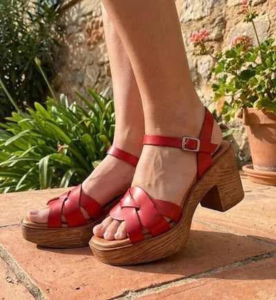 Eric Michael Heidi Women’s Platform Block Heel Sandal