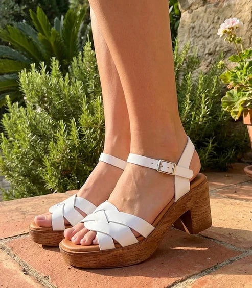 Eric Michael Heidi Women’s Platform Block Heel Sandal