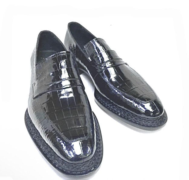 C&E Fashions  Maurice Hero Alligator Shoe Black – product view 1