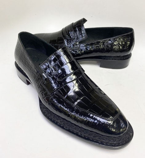 C&E Fashions  Maurice Hero Alligator Shoe Black – product view 4