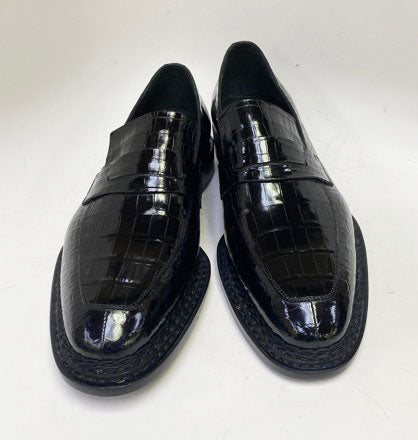 C&E Fashions  Maurice Hero Alligator Shoe Black – product view 3