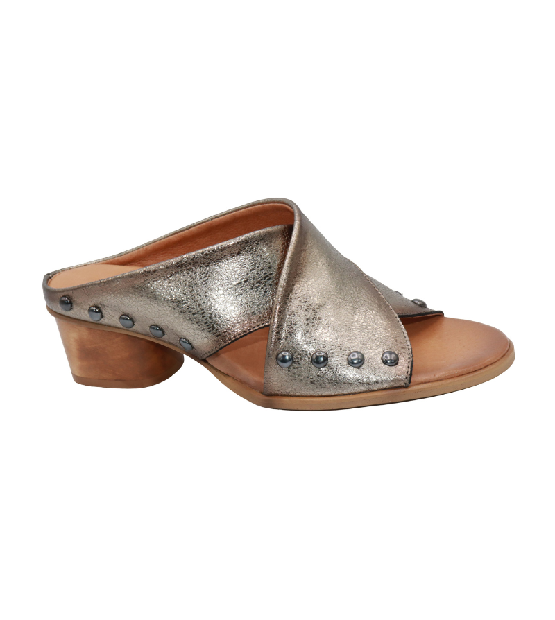Eric Michael Hila Studded Crisscross Slide