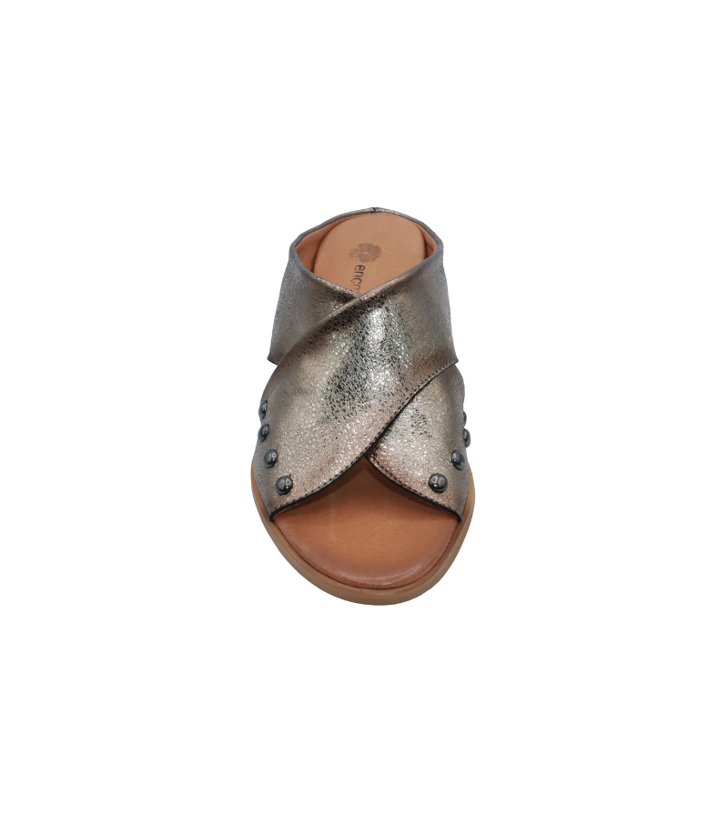 Eric Michael Hila Studded Crisscross Slide