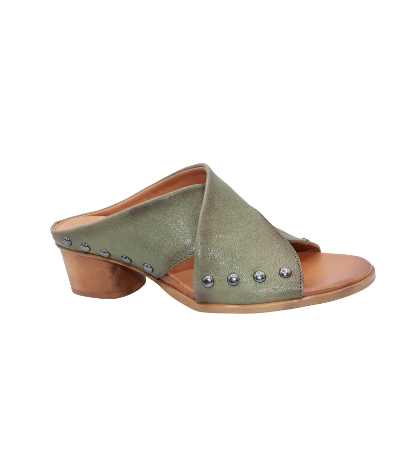 Eric Michael Hila Studded Crisscross Slide