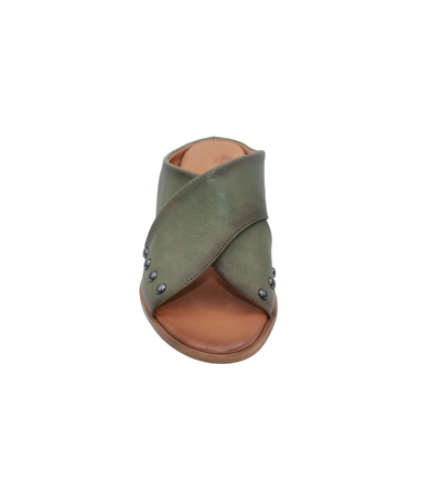 Eric Michael Hila Studded Crisscross Slide