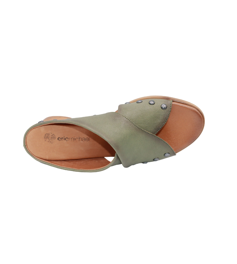 Eric Michael Hila Studded Crisscross Slide
