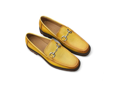 Carrucci Shoes CARRUCCI Men’s Horsebit Loafer Lug Sole Pebble Calfskin view 30