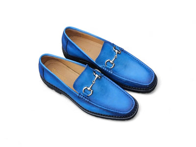 Carrucci Shoes CARRUCCI Men’s Horsebit Loafer Lug Sole Pebble Calfskin view 27