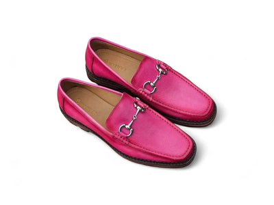 Carrucci Shoes CARRUCCI Men’s Horsebit Loafer Lug Sole Pebble Calfskin view 33