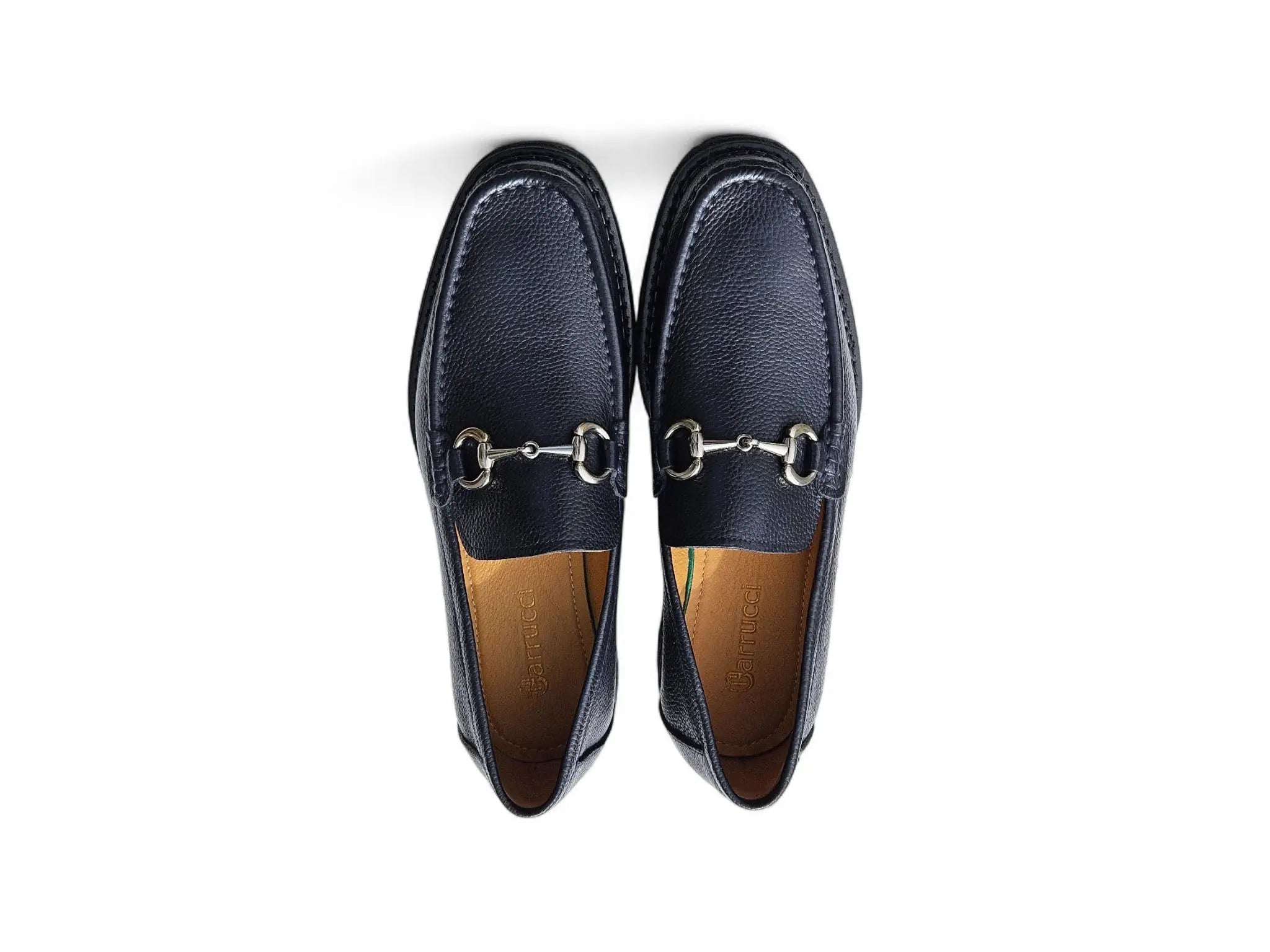 Carrucci Shoes Men's CARRUCCI Men’s Horsebit Loafer Lug Sole Pebble Calfskin