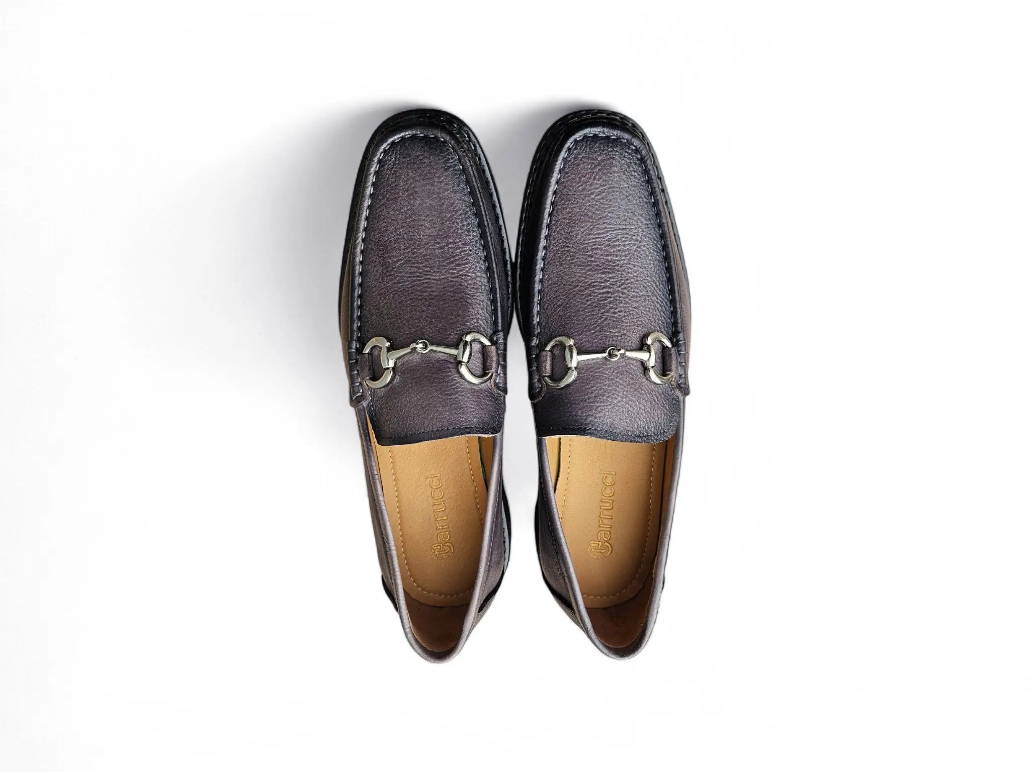 Carrucci Shoes CARRUCCI Men’s Horsebit Loafer Lug Sole Pebble Calfskin view 22