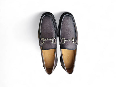 Carrucci Shoes CARRUCCI Men’s Horsebit Loafer Lug Sole Pebble Calfskin view 22
