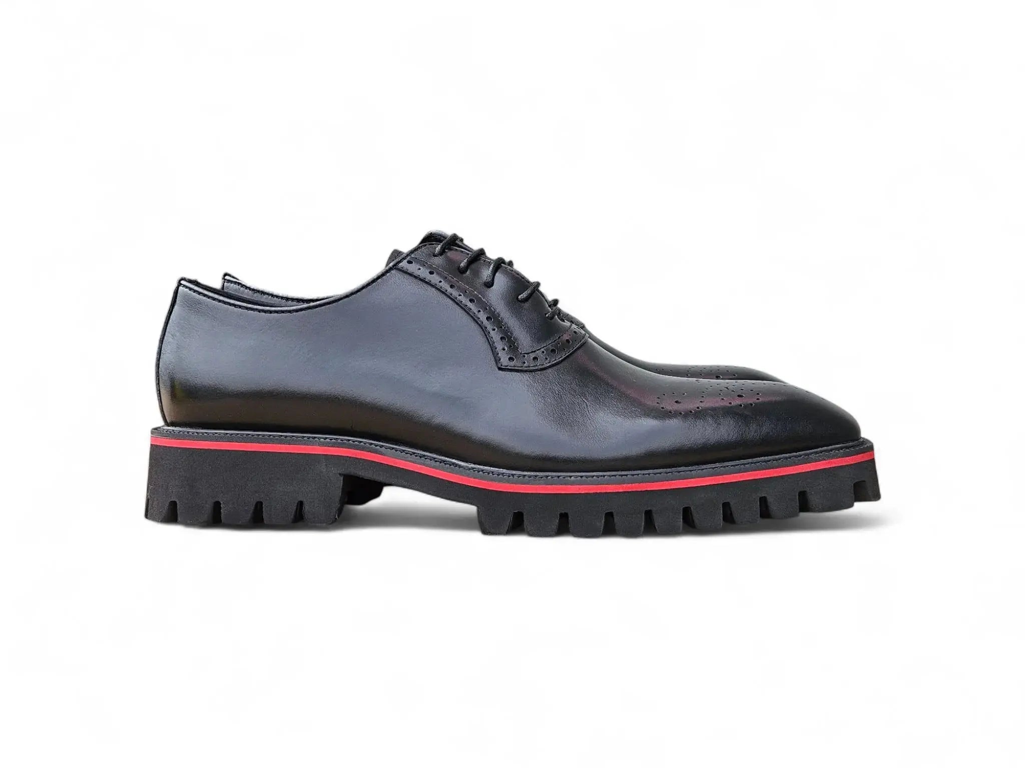 Carrucci Shoes Hybrid Lug Oxford Calfskin Leather KS557 15 side view