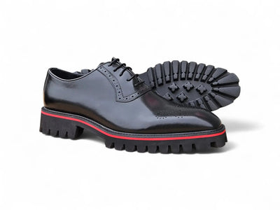 Carrucci Shoes Hybrid Lug Oxford Calfskin Leather KS557 15 detail view