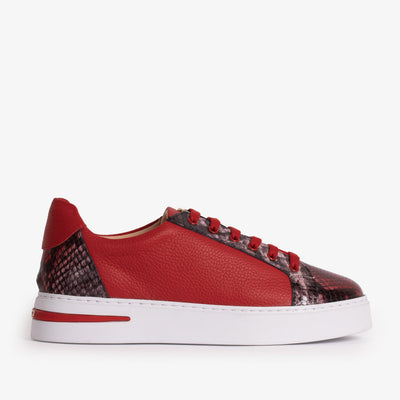 Vinci Leather The Burano Red Leather Women Sneaker – product view 1