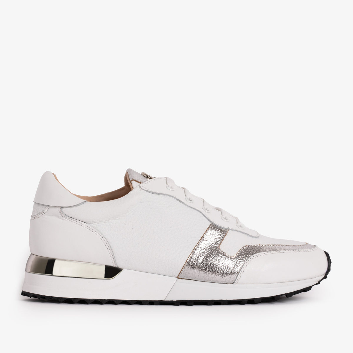 Vinci Leather The Masal White Leather Women Sneaker – product view 1