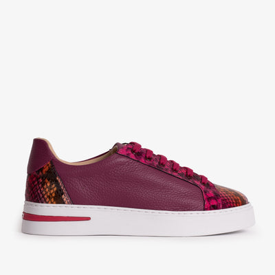 Vinci Leather The Burano Purple & Fuchsia Leather Women Sneaker – product view 1