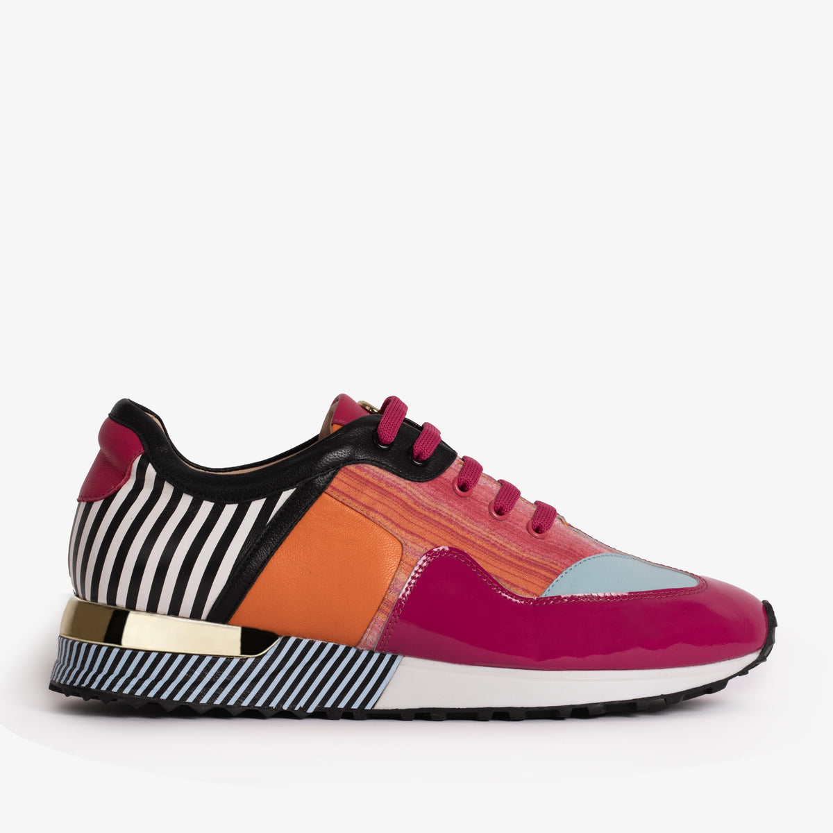Vinci Leather Santa Amaro Multi Color Fuchsia Women Sneaker – product view 1
