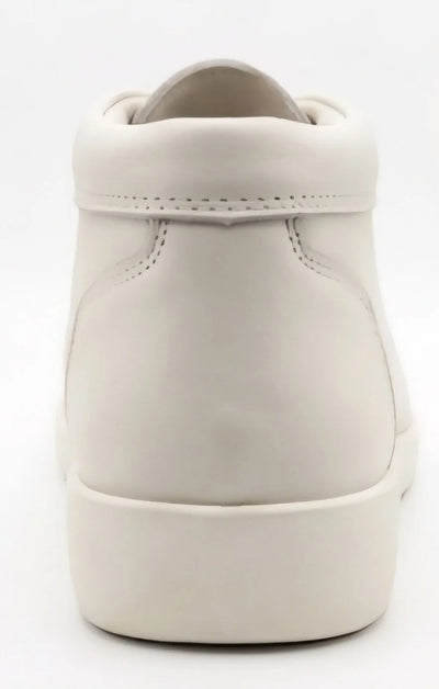 Off White Nappa Leather Johnny Famous Bally Style Soho men's high-top sneakers, view 2