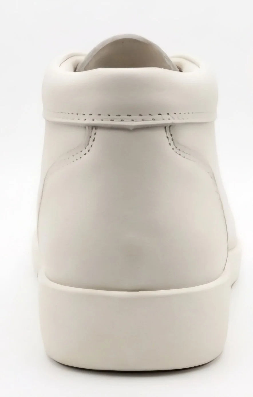Off White Nappa Leather Johnny Famous Bally Style Soho men's high-top sneakers, view 2