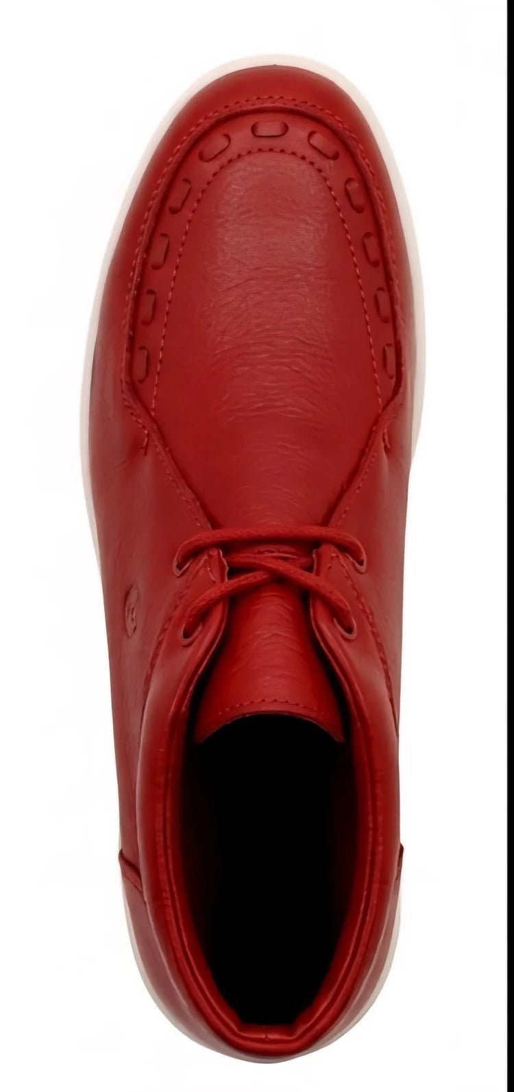 Johnny Famous Bally Style Soho Men’s Red Nappa Leather High Tops