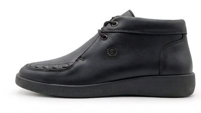 Johnny Famous Bally Style Soho Men’s Black Nappa Leather High Tops