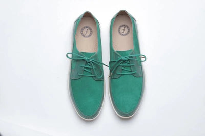 Green Johnny Famous Bally Style Park West men's low-top sneakers, view 2