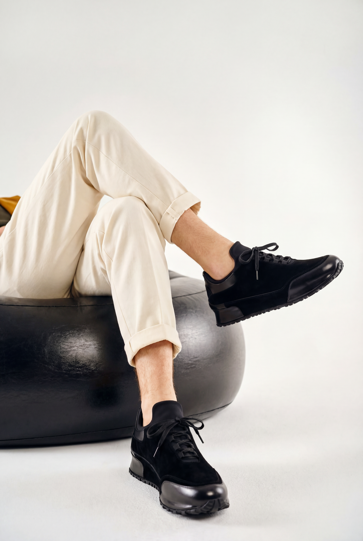 Vinci Leather The Hudson Black Suede Men Sneaker – product view 13