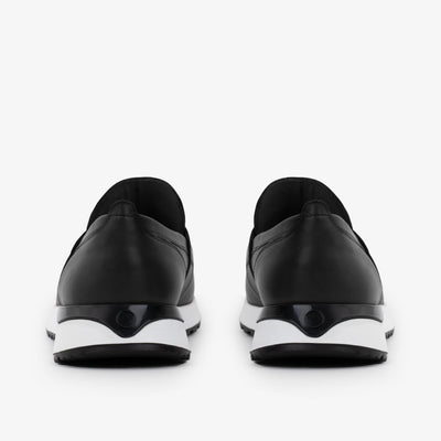 The Lumina Black Buffalo Leather Women Sneaker