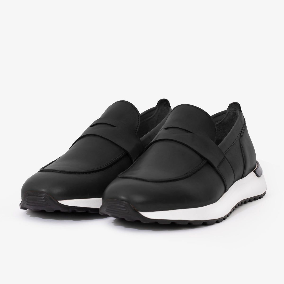 Vinci Leather The Lara Black Leather Men Sneaker – product view 2