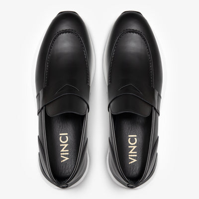 The Lumina Black Buffalo Leather Women Sneaker