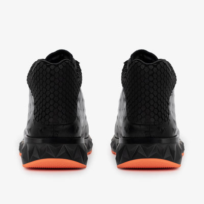 The Caesars Black Leather High-Top Men Sneaker