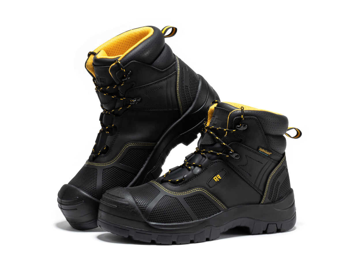 ROCKROOSTER Woodland Black 6 inch Waterproof Composite Toe Leather Work Boots AK663 – product view 10