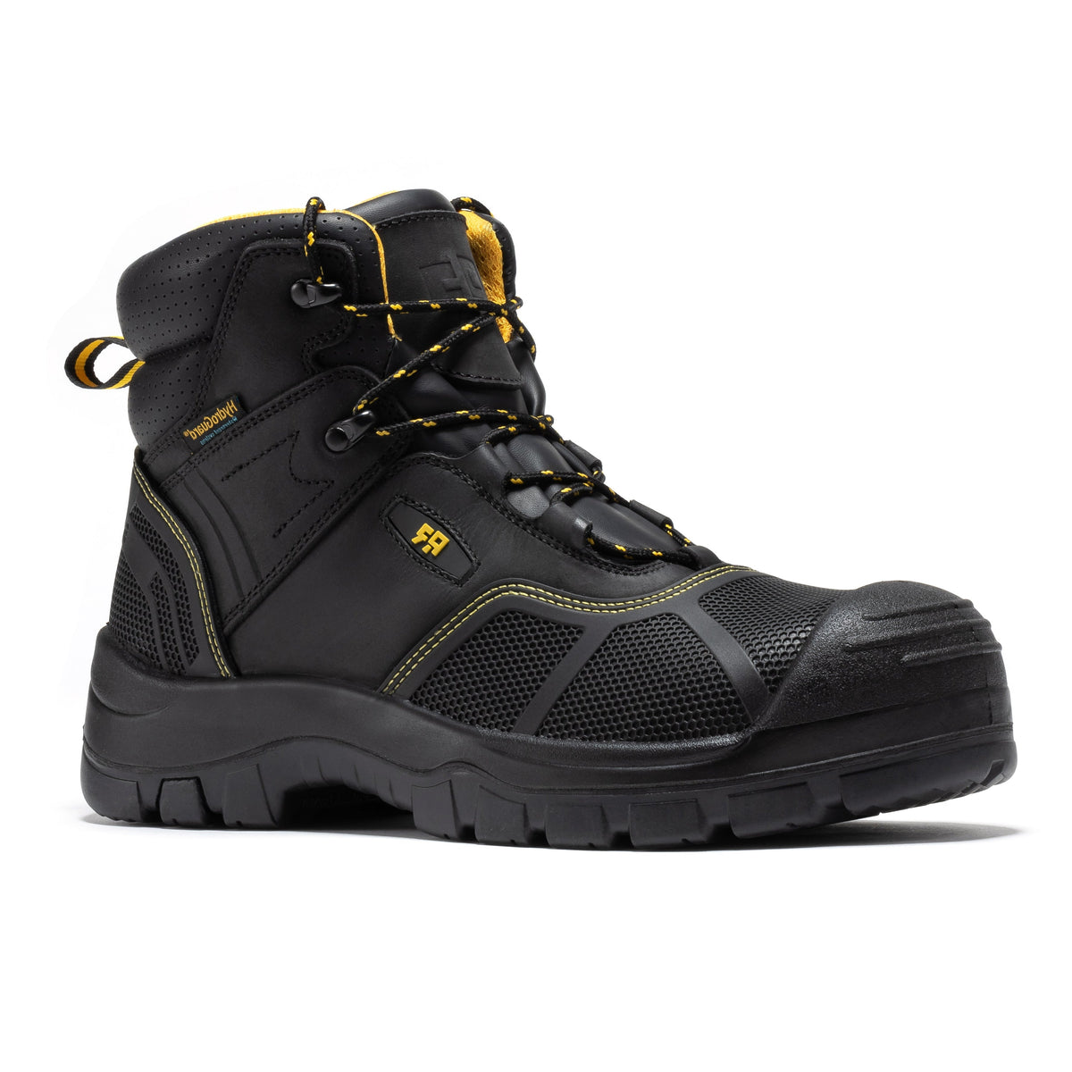 ROCKROOSTER Woodland Black 6 inch Waterproof Composite Toe Leather Work Boots AK663 – product view 1