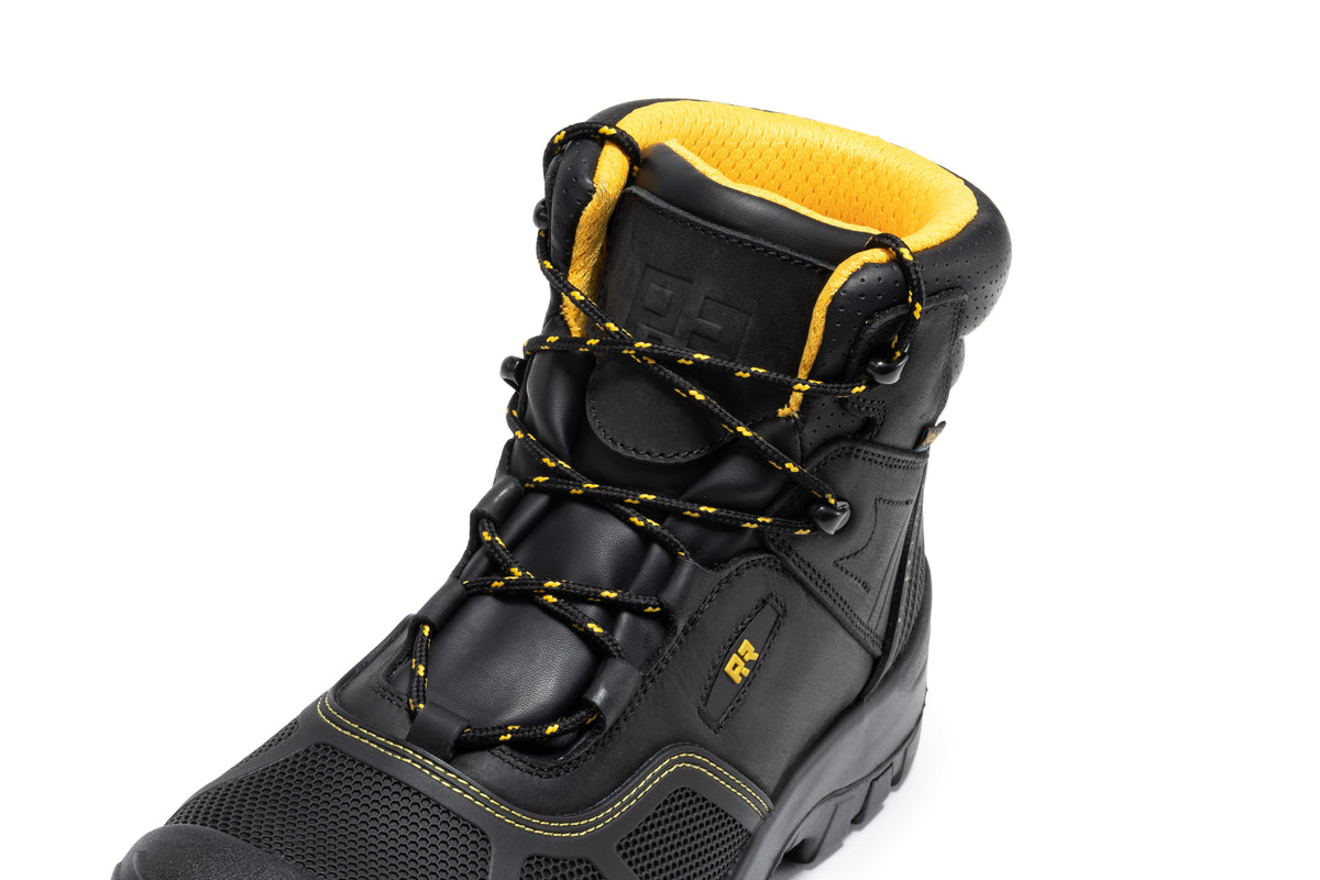 ROCKROOSTER Woodland Black 6 inch Waterproof Composite Toe Leather Work Boots AK663 – product view 4