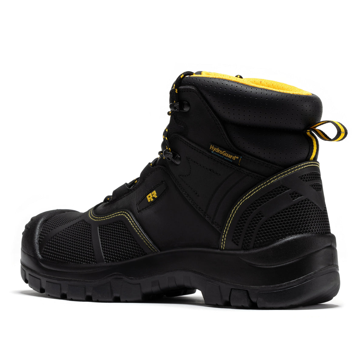 ROCKROOSTER Woodland Black 6 inch Waterproof Composite Toe Leather Work Boots AK663 – product view 2