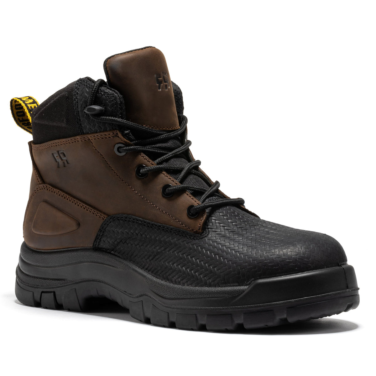 ROCKROOSTER Marfa Brown 6 Inch Waterproof Composite Toe Leather Work Boots CP210 – product view 1