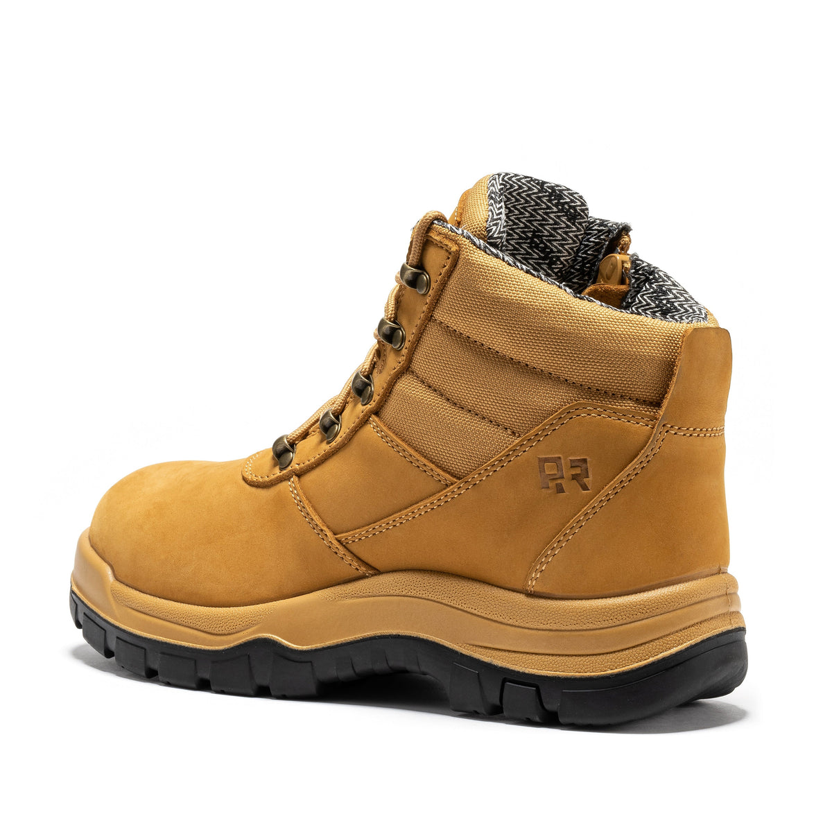 ROCKROOSTER Avalon Black 6 Inch Zip-sided Composite toe Leather Work Boots CP213BK – product view 12