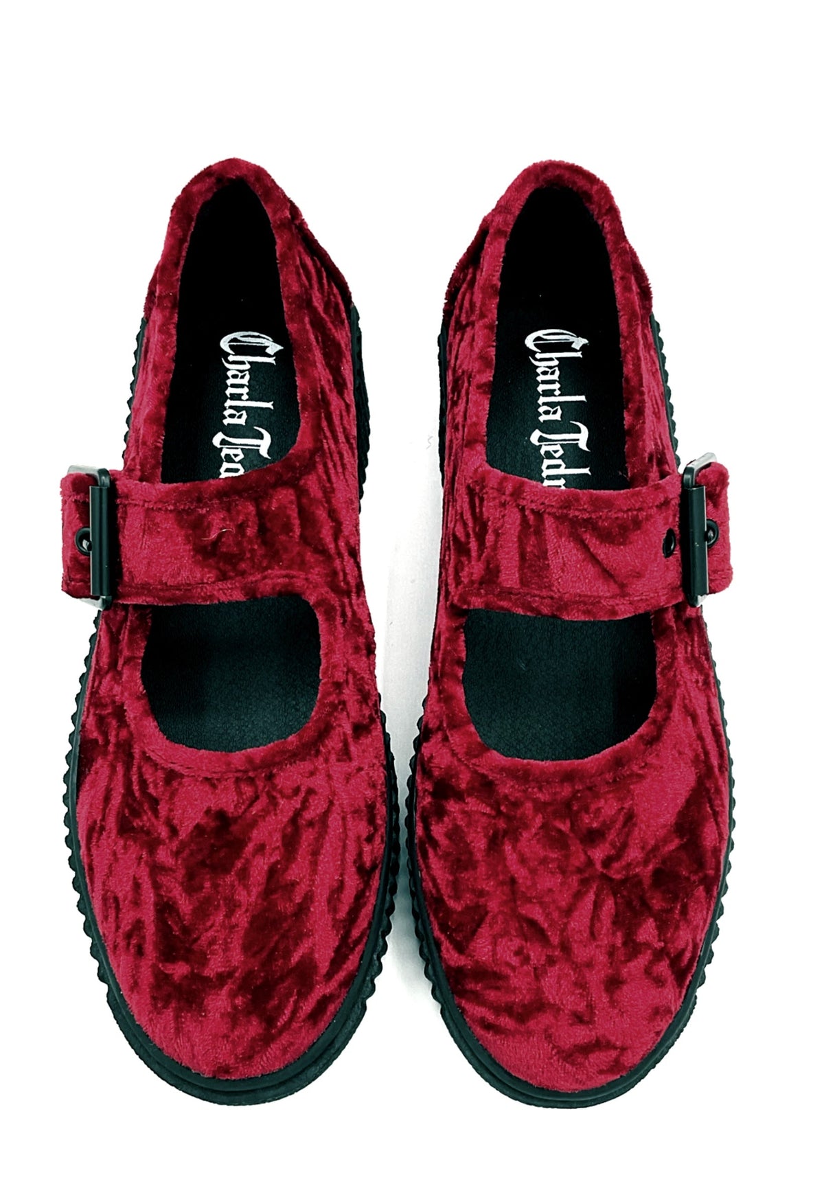 Charla Tedrick  Velvet Crush Maryjane Sneaker - Oxblood – product view 3